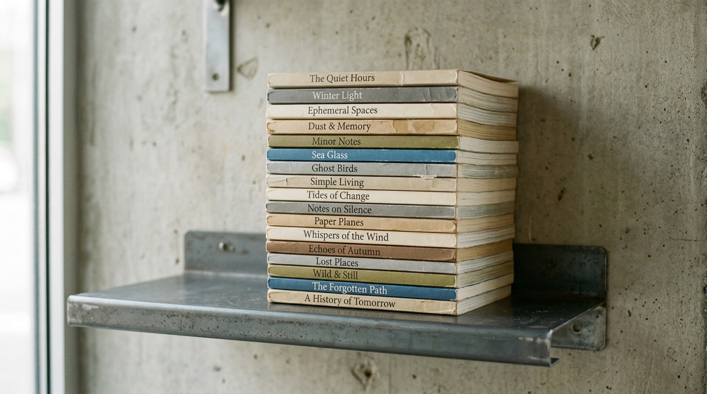 Stack of thin paperback books